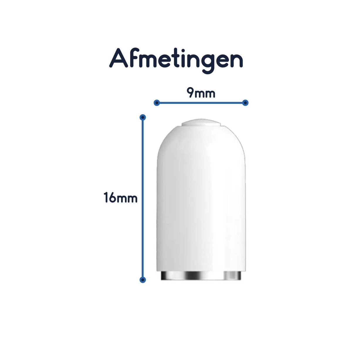 Ibley Magnetische dop voor Apple Pencil Wit - Vervangende dop - Dop beschermer - Dop cover - Ibley