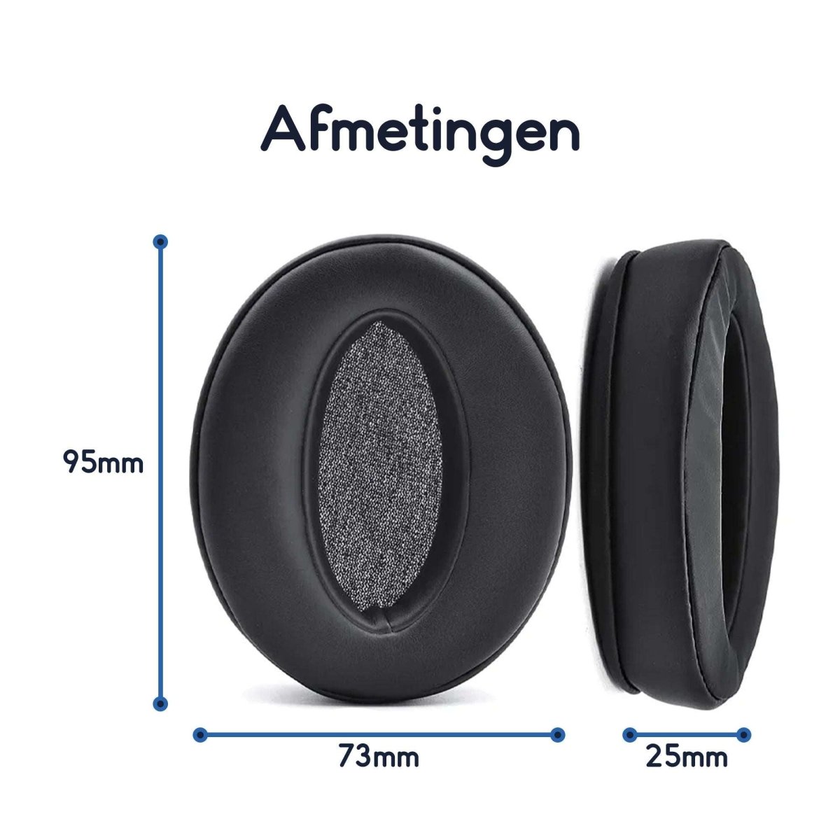 Ibley Oorkussens voor Sennheiser HD 4.40BT/HD 4.50BT (NC) zwart - Koptelefoonoorkussens - Vervangende oorkussens - Ibley