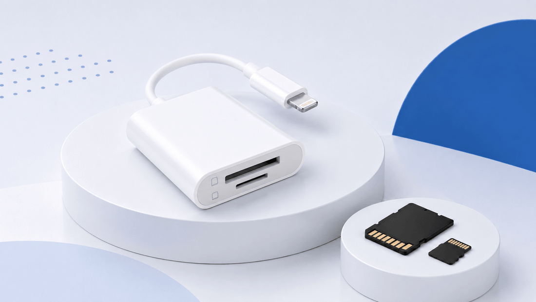 Foto’s en video’s overzetten naar iPhone of iPad met de Ibley Lightning kaartlezer - Ibley