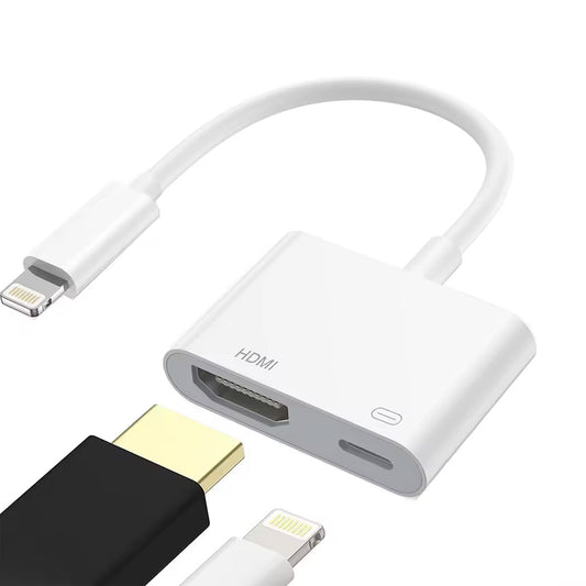 Ibley Lightning naar HDMI Adapter - 1080p - Geschikt voor iPhone en iPad - Plug & Play