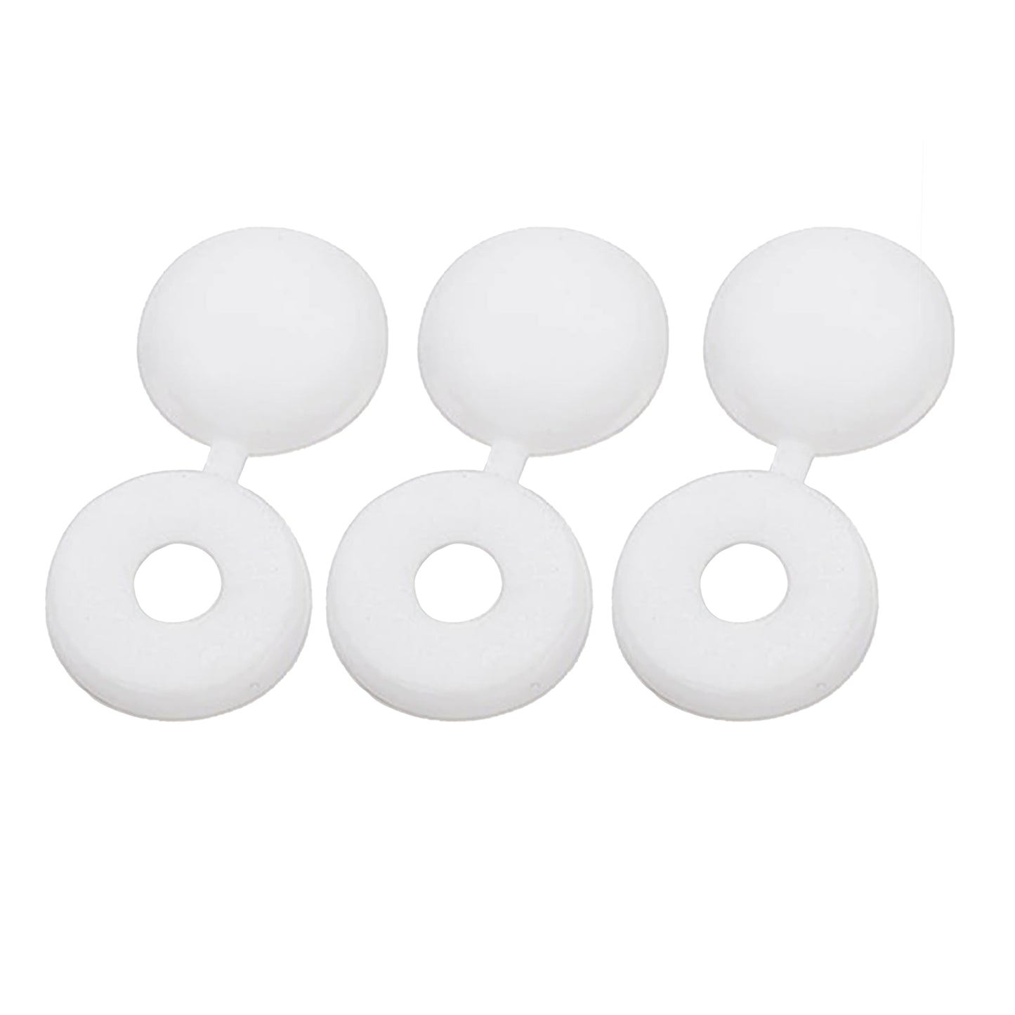 Ibley Basic - Afdekkapjes voor M6 schroeven - Wit - 50 stuks - Kunststof