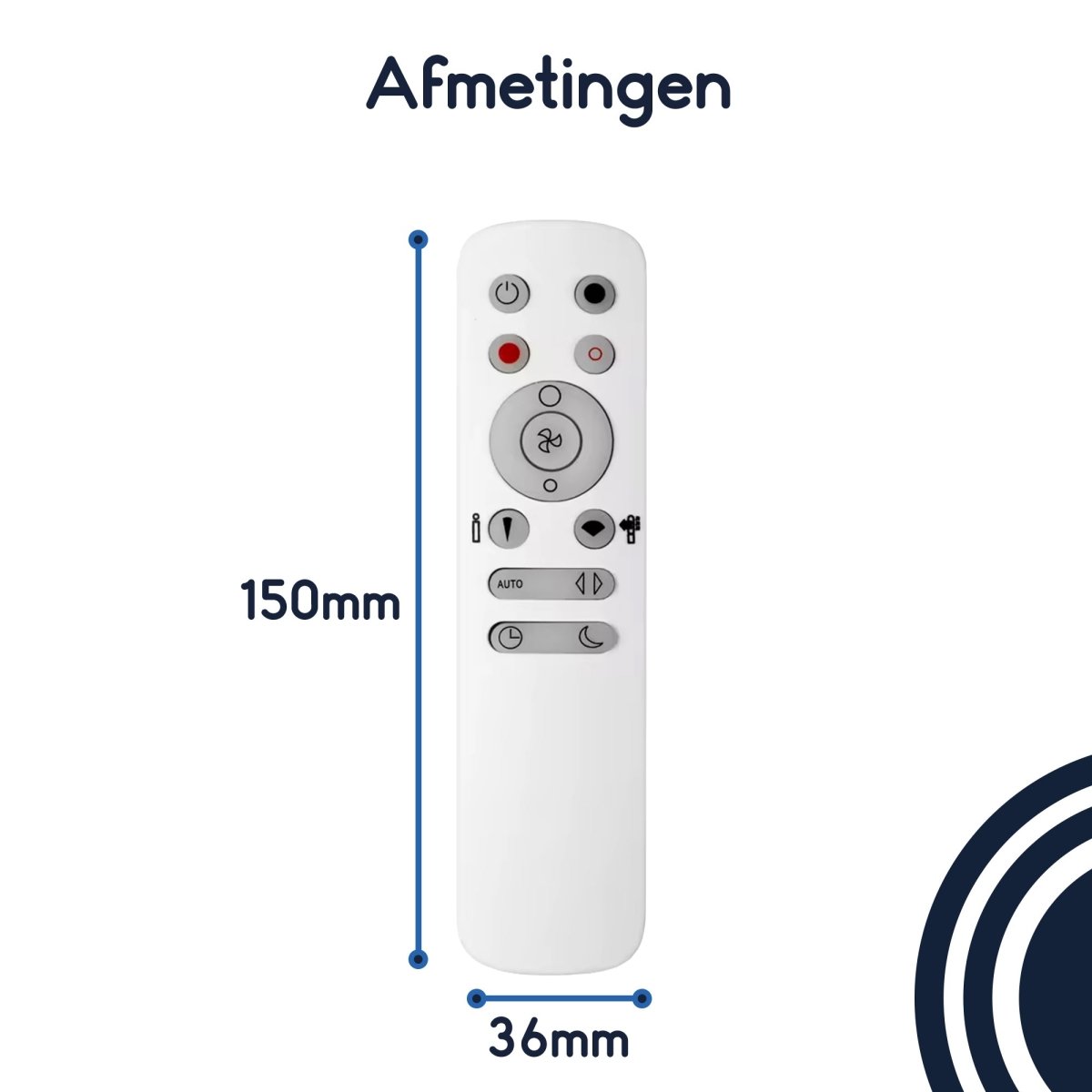Ibley Afstandsbediening - Geschikt voor Dyson - Ventilator - Heater - Luchtreiniger - Ibley