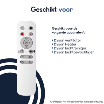 Ibley Afstandsbediening - Geschikt voor Dyson - Ventilator - Heater - Luchtreiniger - Ibley