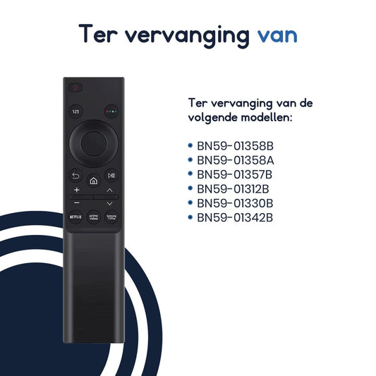Ibley Afstandsbediening – Vervanging BN59 - 01358B – Geschikt voor Samsung TV’s – Plug & Play - Ibley