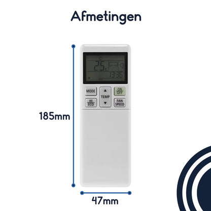 Ibley Airco Afstandsbediening - Geschikt voor Mitsubishi - RLA502A700B - Direct Gebruiksklaar - Ibley