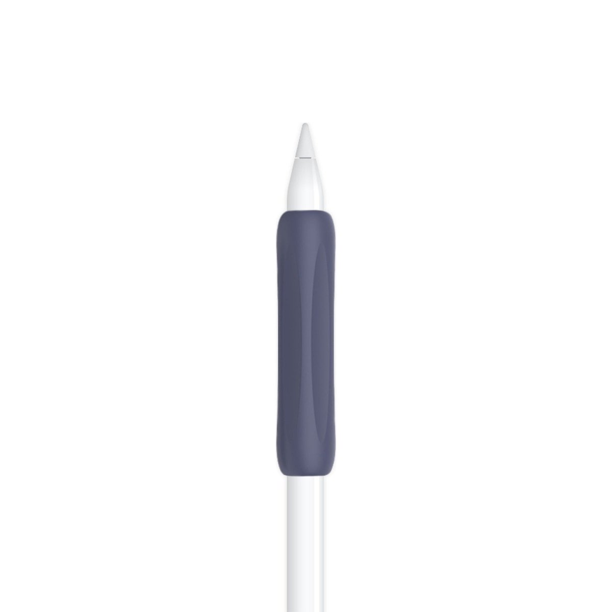 Ibley Anti - slip grip voor Apple Pencil 1/2/Pro donkerblauw - Siliconen grip - Ergonomische grip huls - Extra bescherming - 1 stuk - Ibley