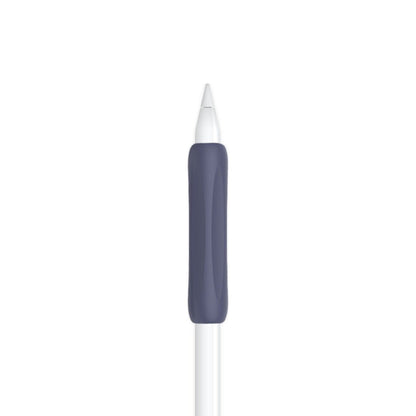Ibley Anti - slip grip voor Apple Pencil 1/2/Pro donkerblauw - Siliconen grip - Ergonomische grip huls - Extra bescherming - 1 stuk - Ibley