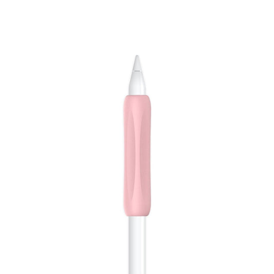 Ibley Anti - slip grip voor Apple Pencil 1/2/Pro roze - Siliconen grip - Ergonomische grip huls - Extra bescherming - 1 stuk - Ibley
