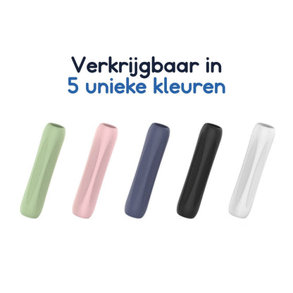 Ibley Anti - slip grip voor Apple Pencil 1/2/Pro roze - Siliconen grip - Ergonomische grip huls - Extra bescherming - 1 stuk - Ibley