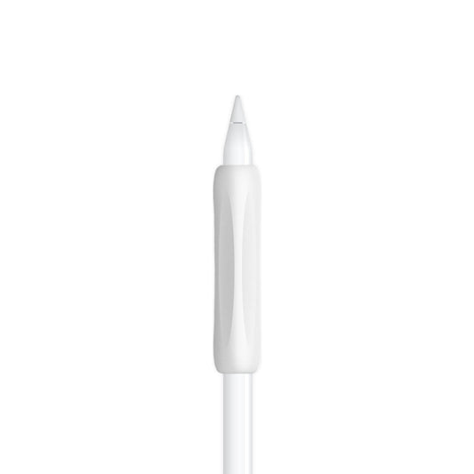 Ibley Anti - slip grip voor Apple Pencil 1/2/Pro wit - Siliconen grip - Ergonomische grip huls - Extra bescherming - 1 stuk - Ibley