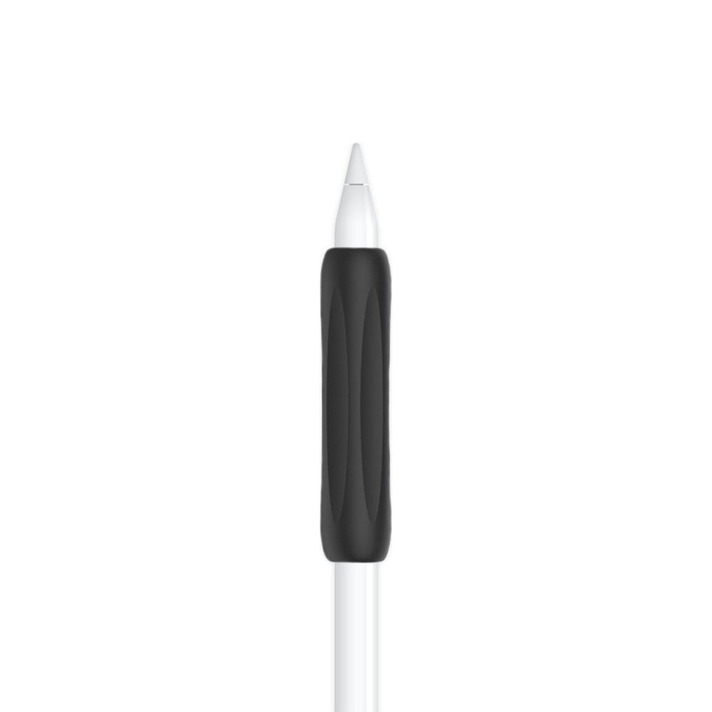 Ibley Anti-slip grip voor Apple Pencil 1/2/Pro zwart - Siliconen grip - Ergonomische grip huls - Extra bescherming - 1 stuk