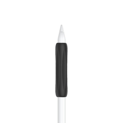 Ibley Anti - slip grip voor Apple Pencil 1/2/Pro zwart - Siliconen grip - Ergonomische grip huls - Extra bescherming - 1 stuk - Ibley