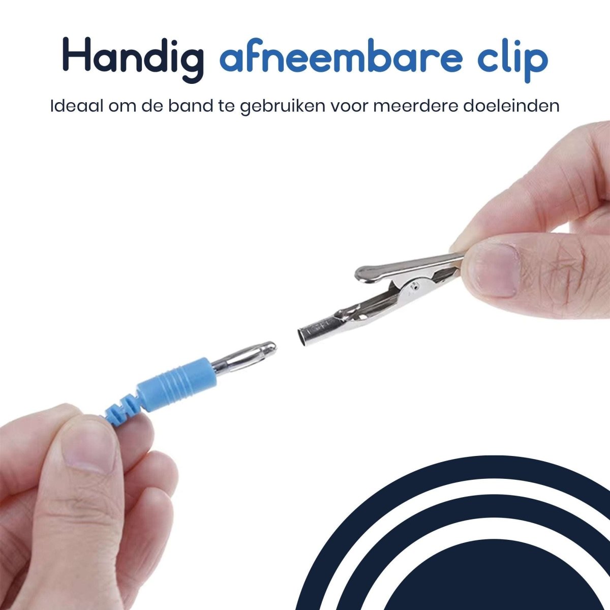 Ibley Antistatische ESD polsband blauw - Statische ontlading - Reparatie armband - Voor gevoelige elektronica - Ibley