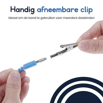 Ibley Antistatische ESD polsband blauw - Statische ontlading - Reparatie armband - Voor gevoelige elektronica - Ibley