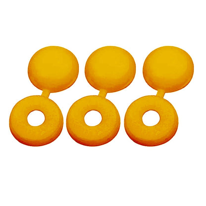 Ibley Basic - Afdekkapjes voor M6 schroeven - Oranje - 50 stuks - Kunststof - Ibley
