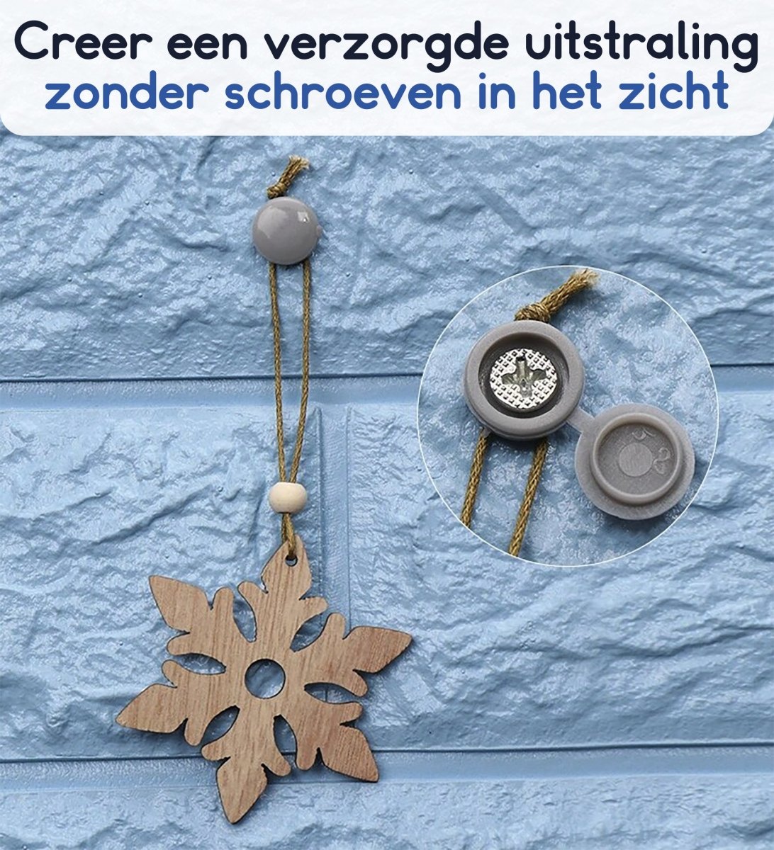 Ibley Basic - Afdekkapjes voor M6 schroeven - Oranje - 50 stuks - Kunststof - Ibley