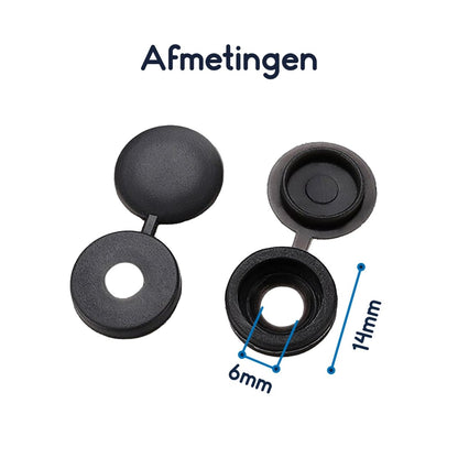 Ibley Basic - Afdekkapjes voor M6 schroeven - Oranje - 50 stuks - Kunststof - Ibley