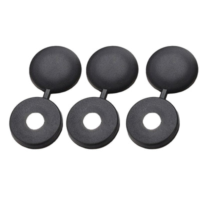 Ibley Basic - Afdekkapjes voor M6 schroeven - Zwart - 50 stuks - Kunststof - Ibley