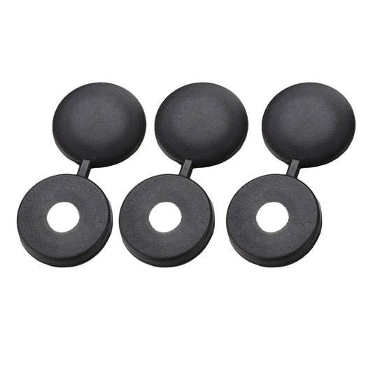 Ibley Basic - Afdekkapjes voor M6 schroeven - Zwart - 50 stuks - Kunststof - Ibley