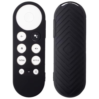 Ibley Beschermhoes voor Chromecast HD/4K Afstandsbediening (2020 en nieuwer) – Zwart – Siliconen Remote Case - Ibley