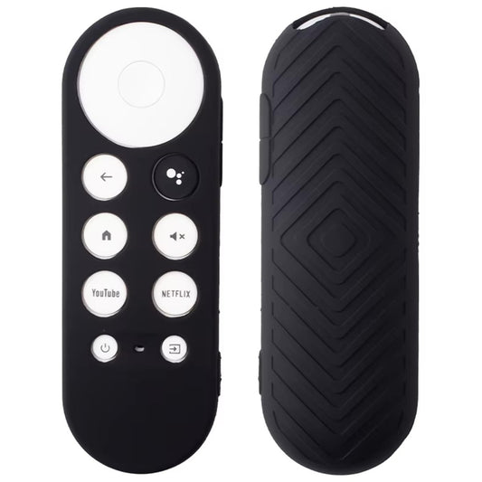 Ibley Beschermhoes voor Chromecast HD/4K Afstandsbediening (2020 en nieuwer) – Zwart – Siliconen Remote Case - Ibley