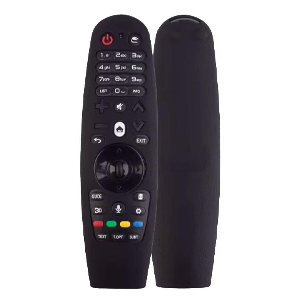 Ibley Beschermhoes voor LG AKB75855501 afstandsbediening – Zwart – Siliconen Remote Case - Ibley