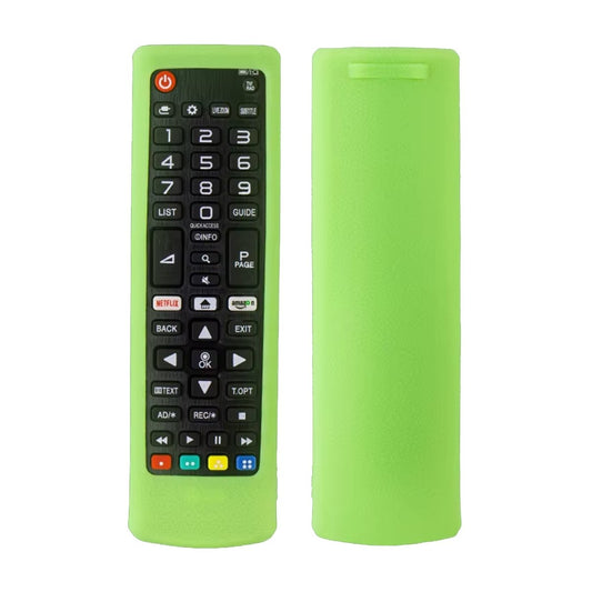 Ibley Beschermhoes voor LG AKB76037605/AKB75095308 afstandsbediening – Glow in the dark groen – Siliconen Remote Case - Ibley