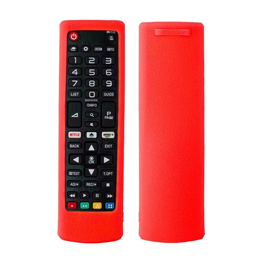 Ibley Beschermhoes voor LG AKB76037605/AKB75095308 afstandsbediening – Rood – Siliconen Remote Case - Ibley