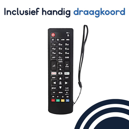 Ibley Beschermhoes voor LG AKB76037605/AKB75095308 afstandsbediening – Zwart – Siliconen Remote Case - Ibley