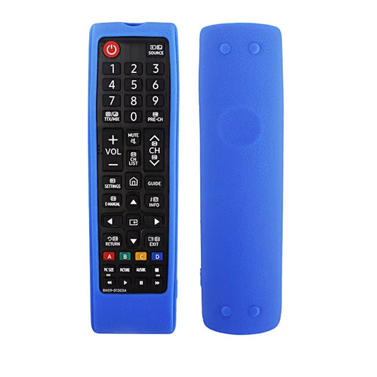 Ibley Beschermhoes voor Samsung BN59 - 01175N afstandsbediening – Blauw – Siliconen Remote Case - Ibley