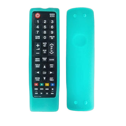 Ibley Beschermhoes voor Samsung BN59 - 01175N afstandsbediening – Glow in the dark blauw – Siliconen Remote Case - Ibley