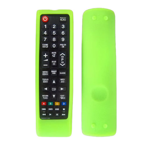 Ibley Beschermhoes voor Samsung BN59 - 01175N afstandsbediening – Glow in the dark groen – Siliconen Remote Case - Ibley