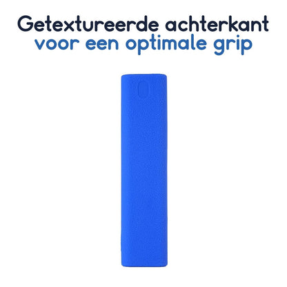 Ibley Beschermhoes voor Samsung BN59 - 01358B afstandsbediening – Glow in the dark blauw – Siliconen Remote Case - Ibley