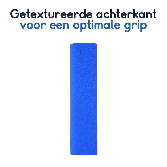 Ibley Beschermhoes voor Samsung BN59 - 01358B afstandsbediening – Glow in the dark blauw – Siliconen Remote Case - Ibley