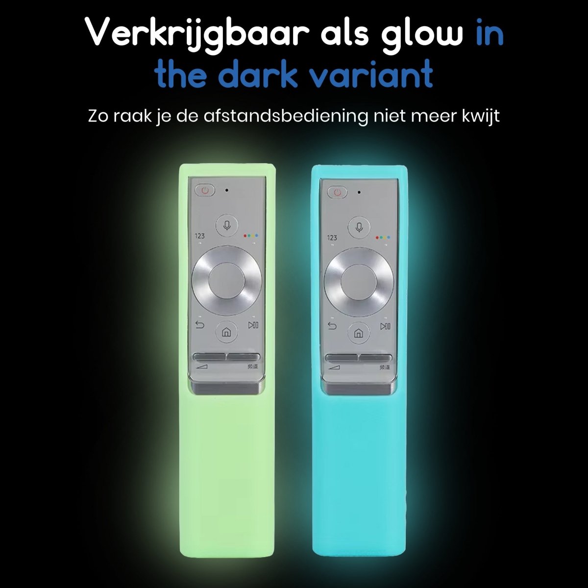 Ibley Beschermhoes voor Samsung BN59 - 01358B afstandsbediening – Glow in the dark groen – Siliconen Remote Case - Ibley