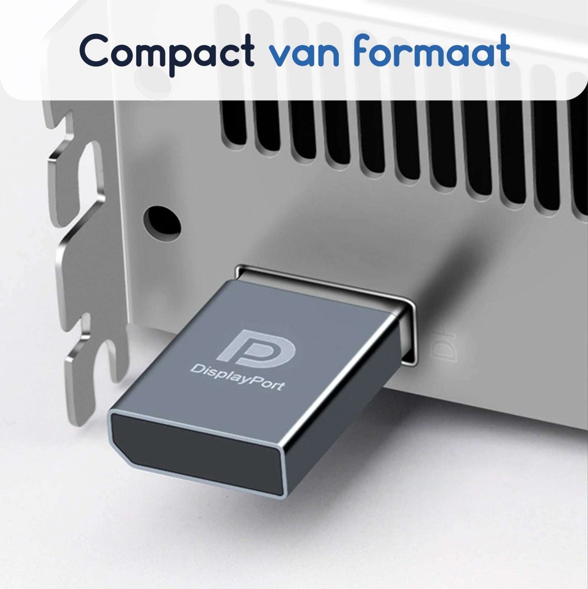 Ibley Displayport Dummy plug Grijs - Display emulator - 4K@30hz - 1080p@120hz - Virtuele display adapter - Emulator - Ibley