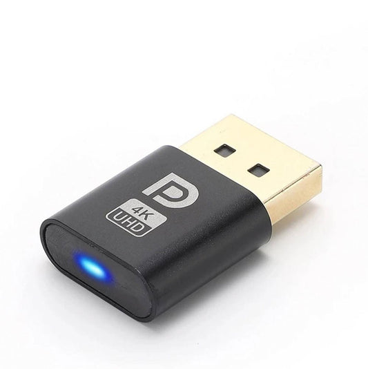 Ibley Displayport Dummy plug Zwart - Display emulator - 4K@30hz - 1080p@120hz - Virtuele display adapter - Emulator - Ibley
