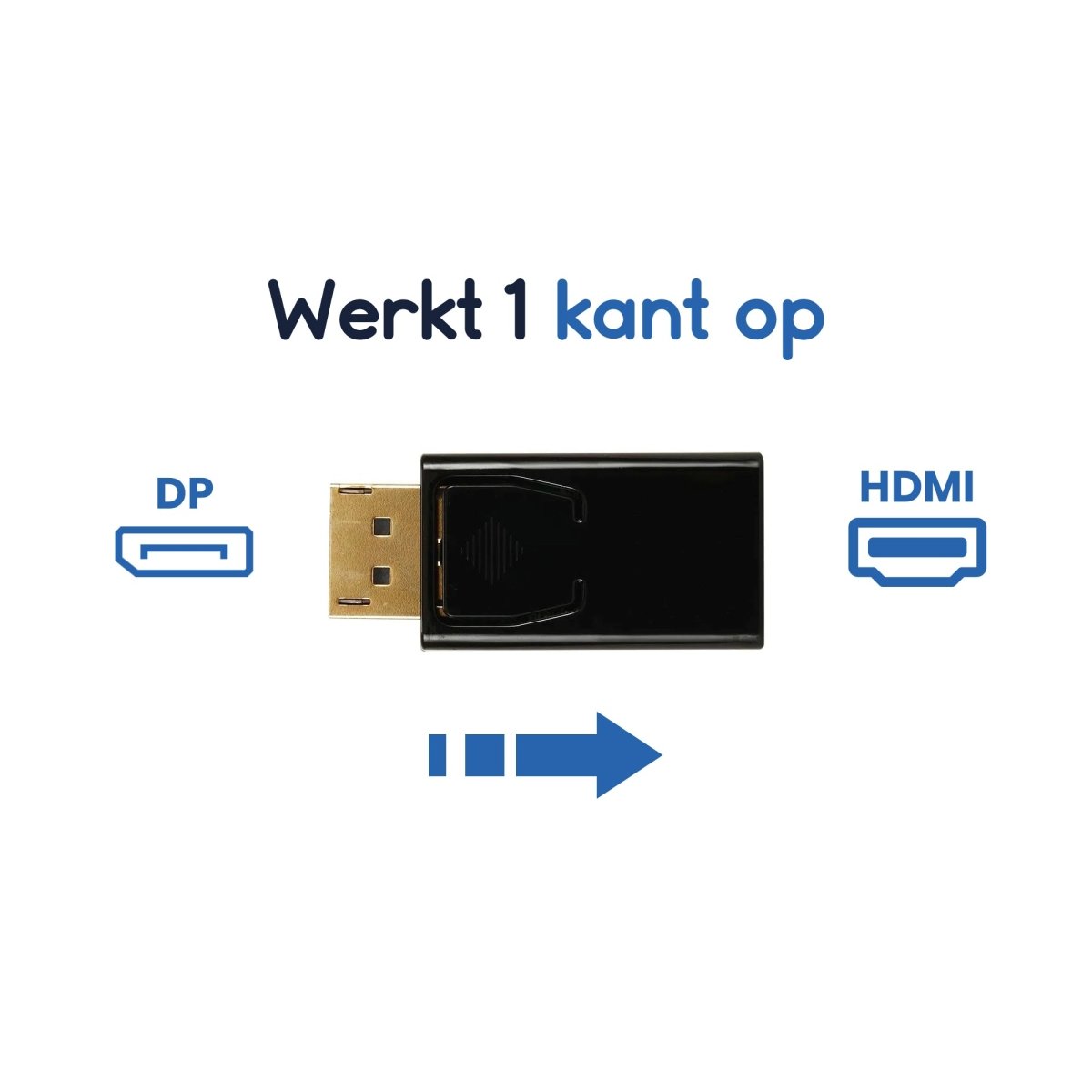 Ibley DisplayPort naar HDMI adapter – 4K@60Hz – 1080P@480Hz – Plug & Play converter - Ibley
