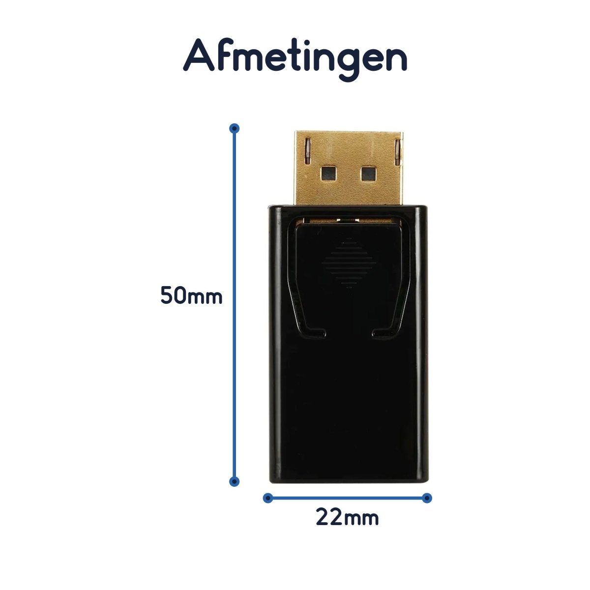 Ibley DisplayPort naar HDMI adapter – 4K@60Hz – 1080P@480Hz – Plug & Play converter - Ibley