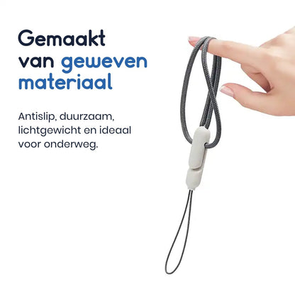 Ibley Draagkoord voor Apple AirPods Pro (2e & 3e generatie) - AirPods Pro 2/3 Lanyard - Draaglus - Draagriem - Geïntegreerde clip - AirPods Case Accessoires - Zwart met zwarte clip - Ibley
