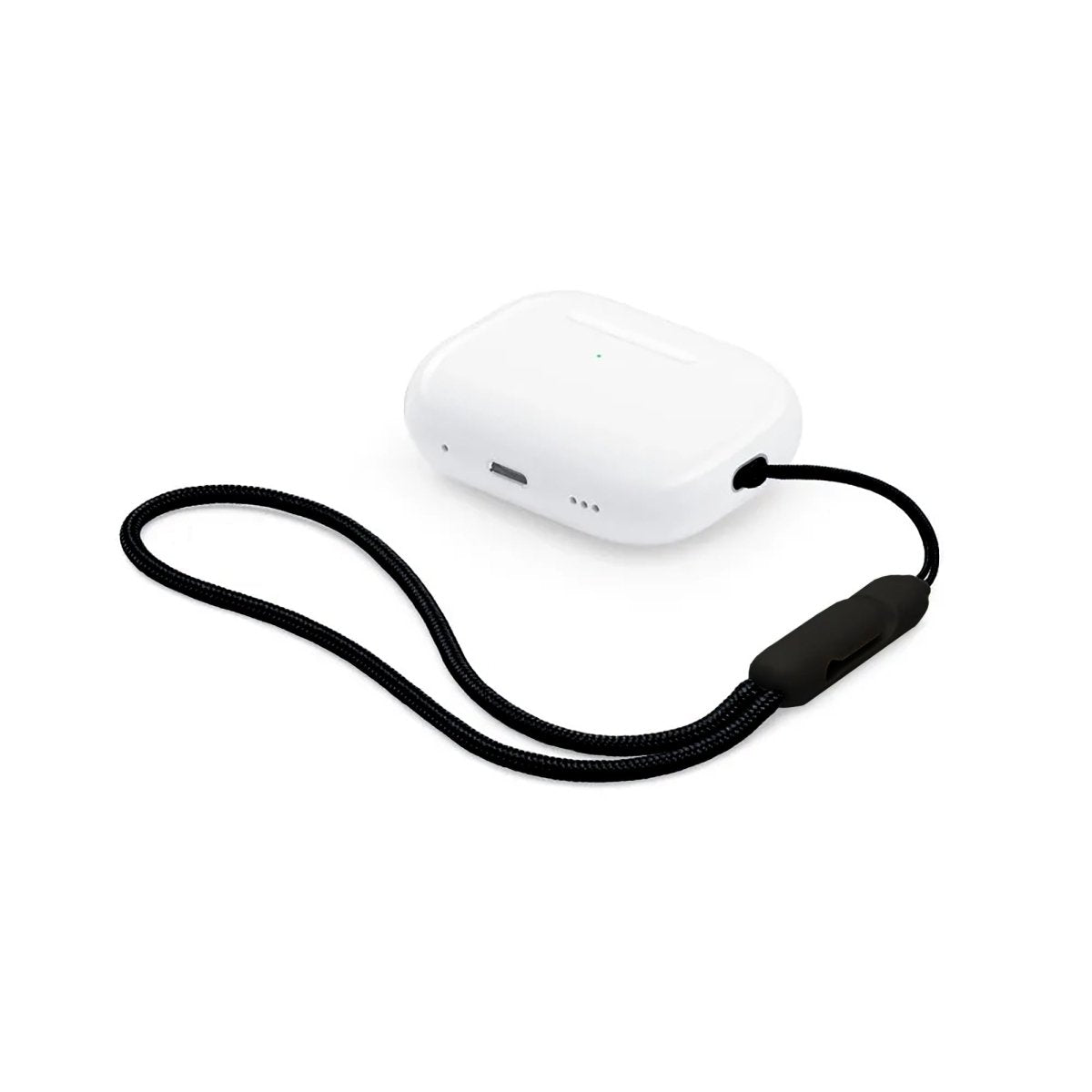 Ibley Draagkoord voor Apple AirPods Pro (2e & 3e generatie) - AirPods Pro 2/3 Lanyard - Draaglus - Draagriem - Geïntegreerde clip - AirPods Case Accessoires - Zwart met zwarte clip - Ibley