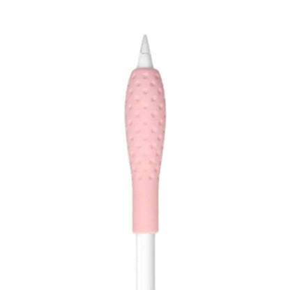 Ibley Ergonomische pencil grip voor Apple Pencil 1/2 roze - Siliconen grip - Grip huls - 1 stuk - Ibley
