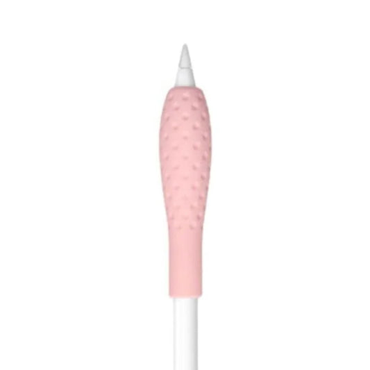 Ibley Ergonomische pencil grip voor Apple Pencil 1/2 roze - Siliconen grip - Grip huls - 1 stuk - Ibley