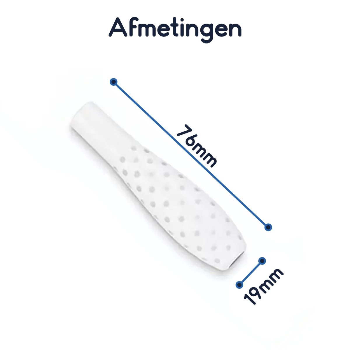 Ibley Ergonomische pencil grip voor Apple Pencil 1/2 wit - Siliconen grip - Grip huls - 1 stuk - Ibley