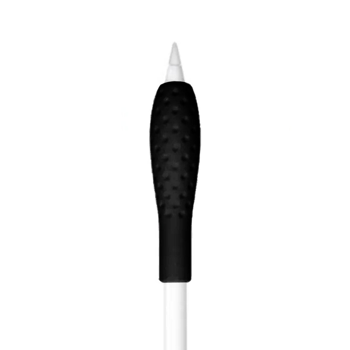 Ibley Ergonomische pencil grip voor Apple Pencil 1/2 zwart - Siliconen grip - Grip huls - 1 stuk - Ibley