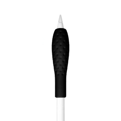 Ibley Ergonomische pencil grip voor Apple Pencil 1/2 zwart - Siliconen grip - Grip huls - 1 stuk - Ibley