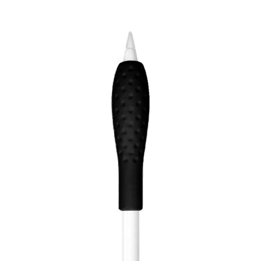 Ibley Ergonomische pencil grip voor Apple Pencil 1/2 zwart - Siliconen grip - Grip huls - 1 stuk - Ibley