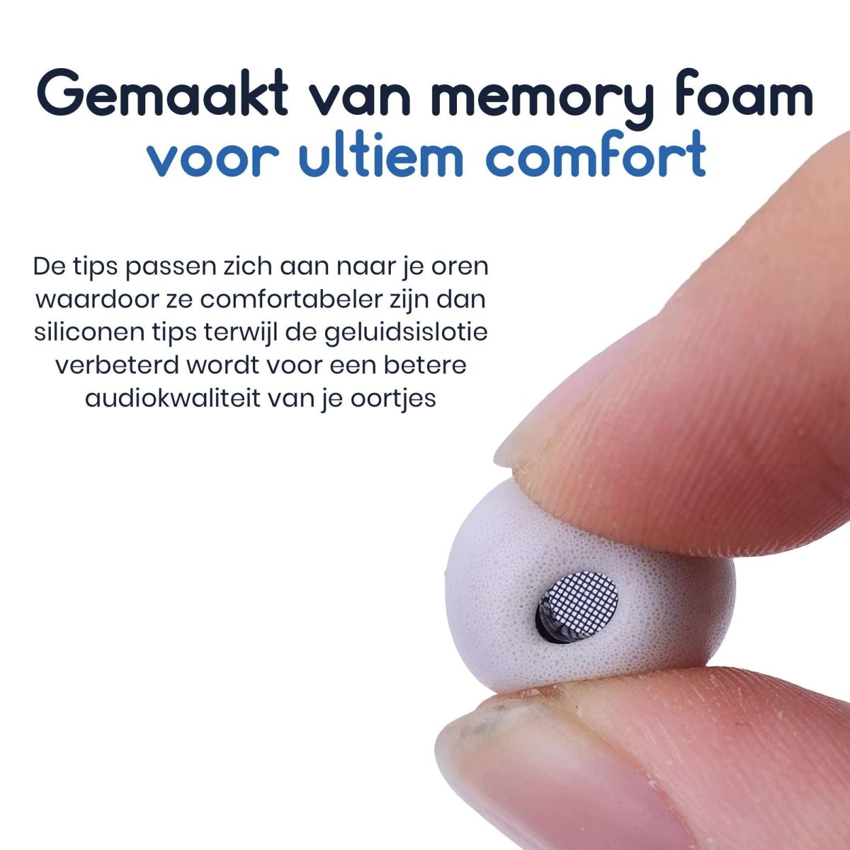 Ibley foam oortips maat S voor Samsung Galaxy Buds 3 Pro grijs - Foam Earplug - 2 paar - 4 stuk(s) - Ibley