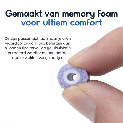 Ibley foam oortips voor Samsung Galaxy Buds 2 Pro paars - Foam Earplug - S/M/L formaat - 3 paar - 3 maten - Ibley
