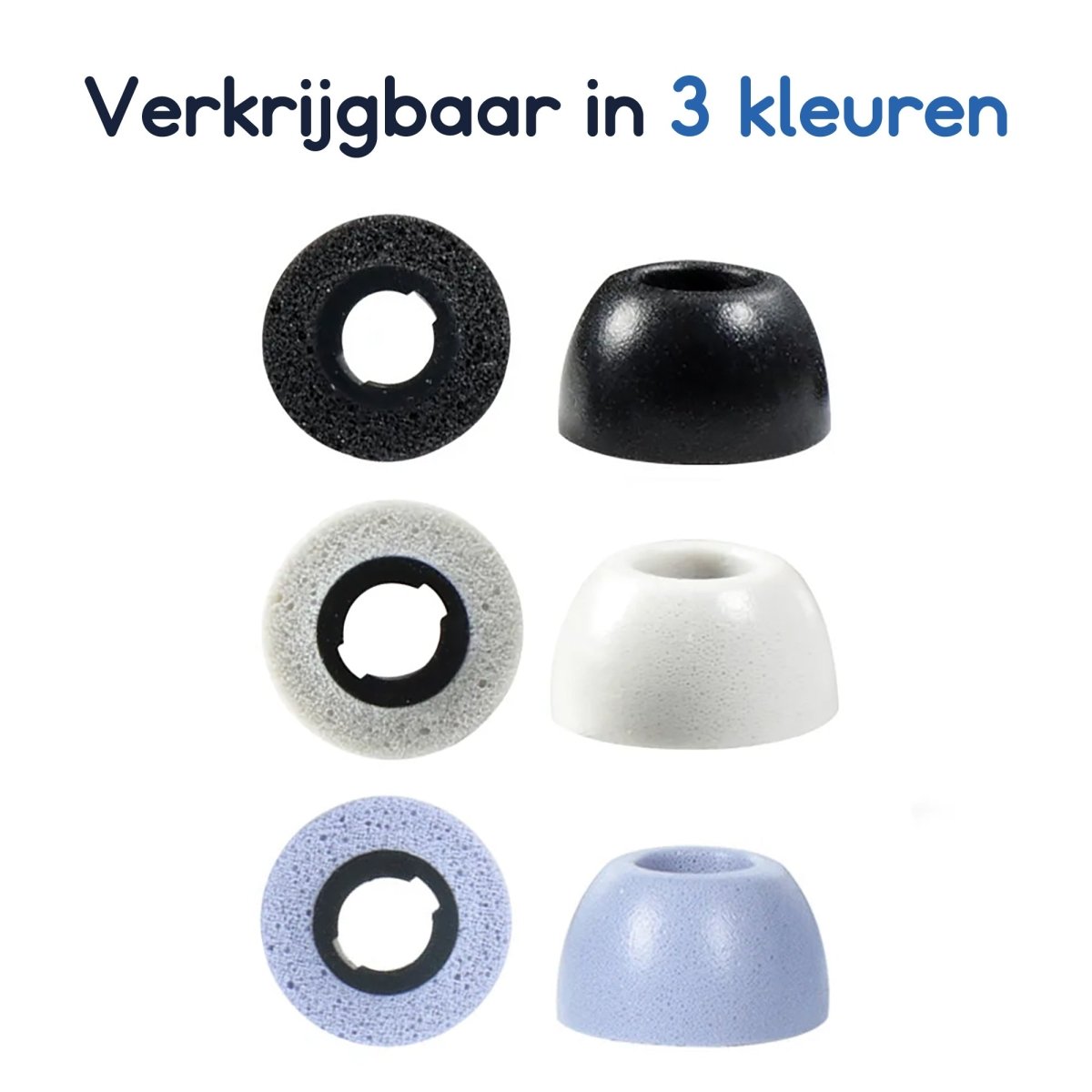 Ibley foam tips voor Samsung Galaxy buds pro zwart - Foam Earplug - S/M/L formaat - 3 paar - 3 maten - Ibley